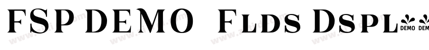 FSP DEMO   Flds Dspl字体转换